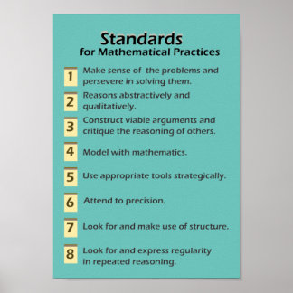 Standards for Mathematical Practices Poster