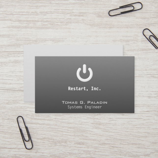 Standby on Gradient Business Card (Front/Back In Situ)