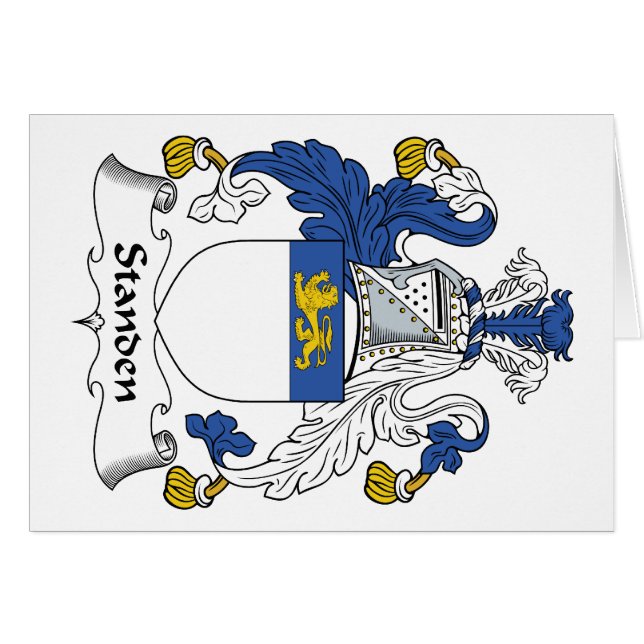 Standen Family Crest (Front Horizontal)