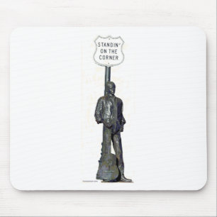 Standin' on "THE" Corner! in Winslow Arizon Mouse Pad