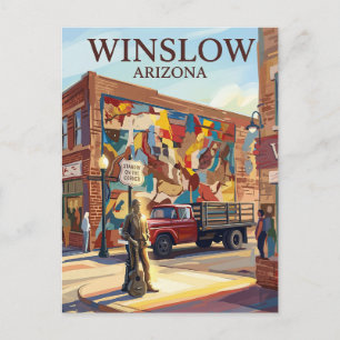 Standin' on the Corner Park USA Postcard