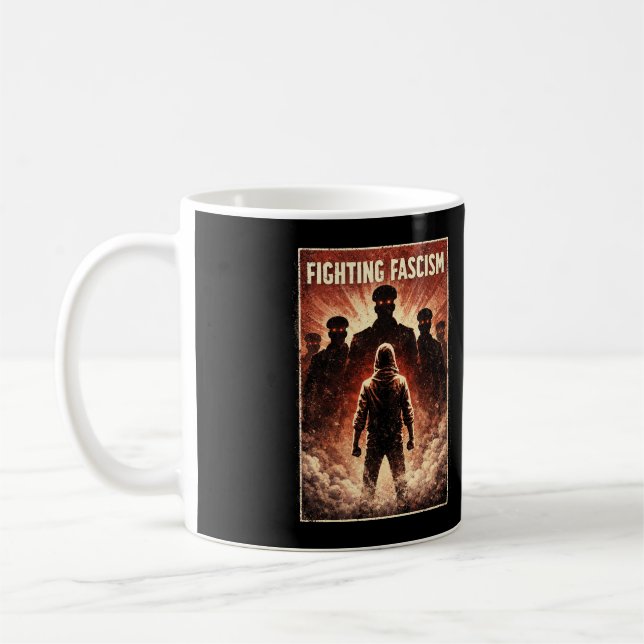 Standing Against the Dark Coffee Mug (Left)