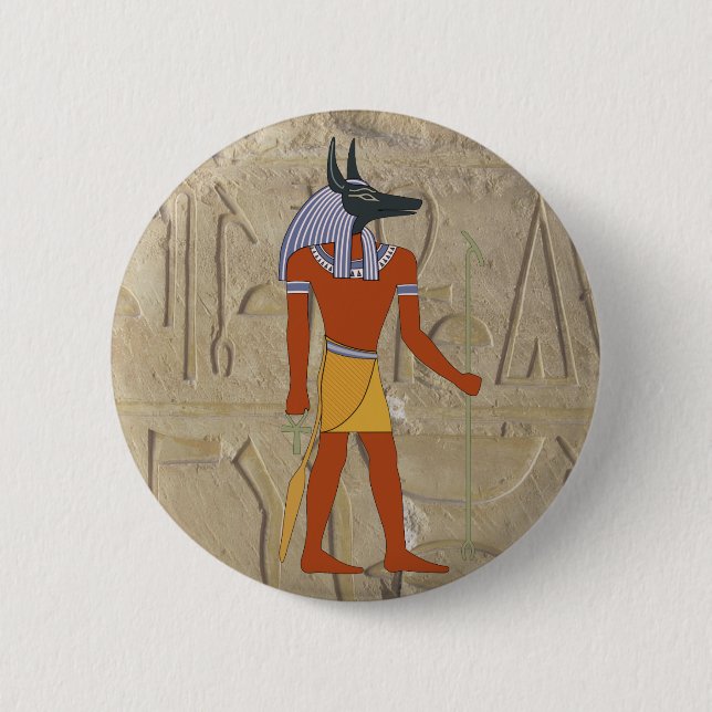 Standing Anubis Button (Front)