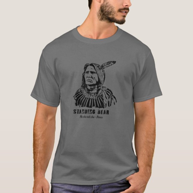 Standing Bear Ponca Tribe Native American History T-Shirt (Front)