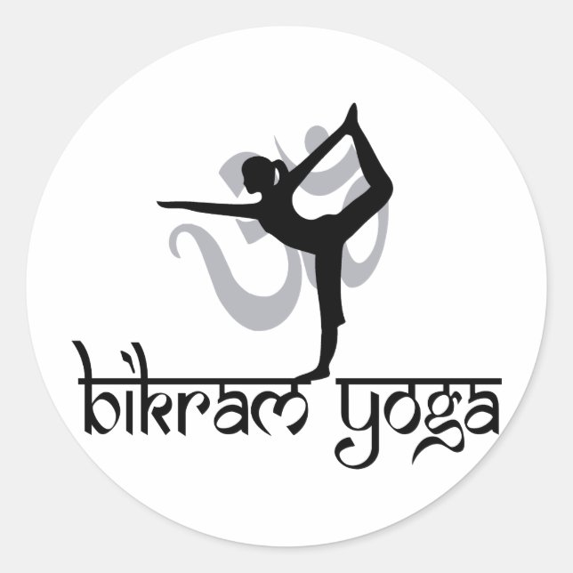 Standing Bow Pulling Pose Bikram Yoga Classic Round Sticker (Front)
