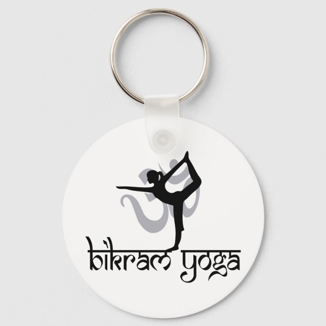 Standing Bow Pulling Pose Bikram Yoga Keychain (Front)