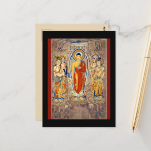 Standing Buddha Tang Dynasty Dunhuang Silk Road Postcard
