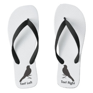 Standing Canary Bird Flip Flops