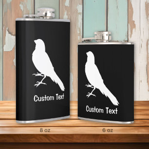 Standing Canary Bird Hip Flask