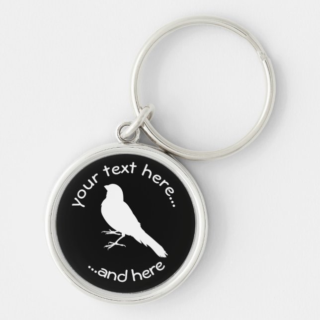Standing Canary Bird Keychain (Front)