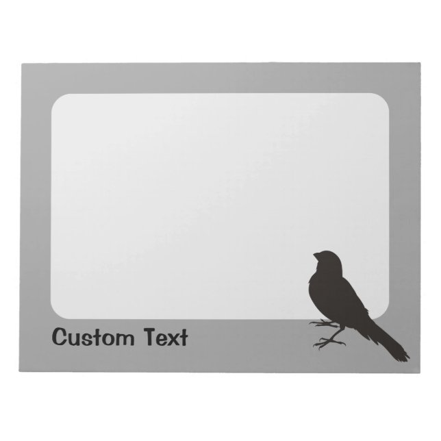Standing Canary Bird Notepad (Front)