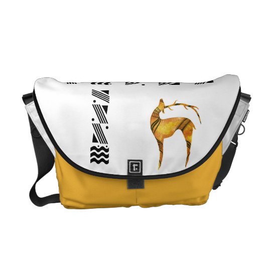 Standing Deer Rickshaw Messenger Bag