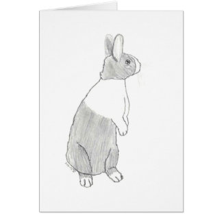 Standing Dutch Rabbit (Blank inside)