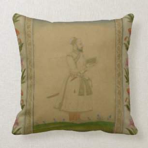 Standing figure of a nobleman, holding a book, fro throw pillow