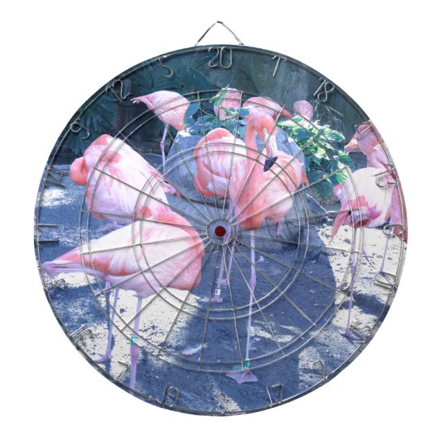 Standing Flamingo Dartboard (Front)