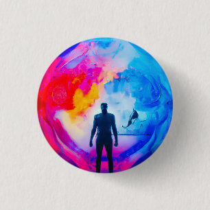 Standing in Colours 1 Inch Round Button