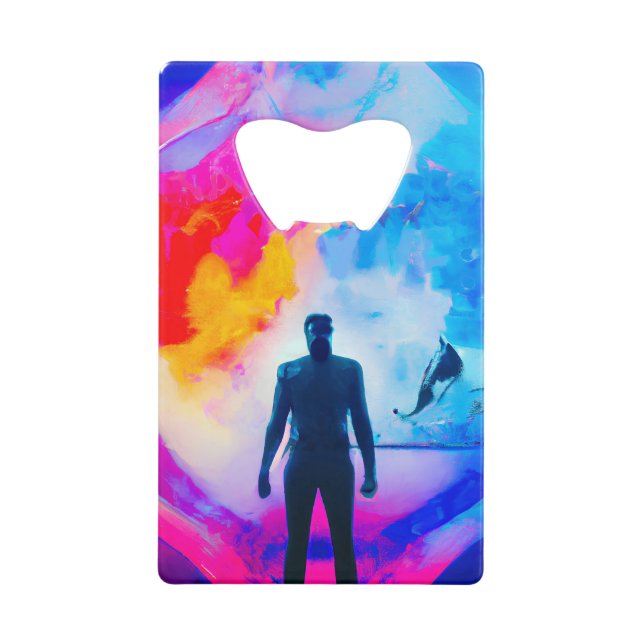 Standing in Colours Credit Card Bottle Opener (Front)