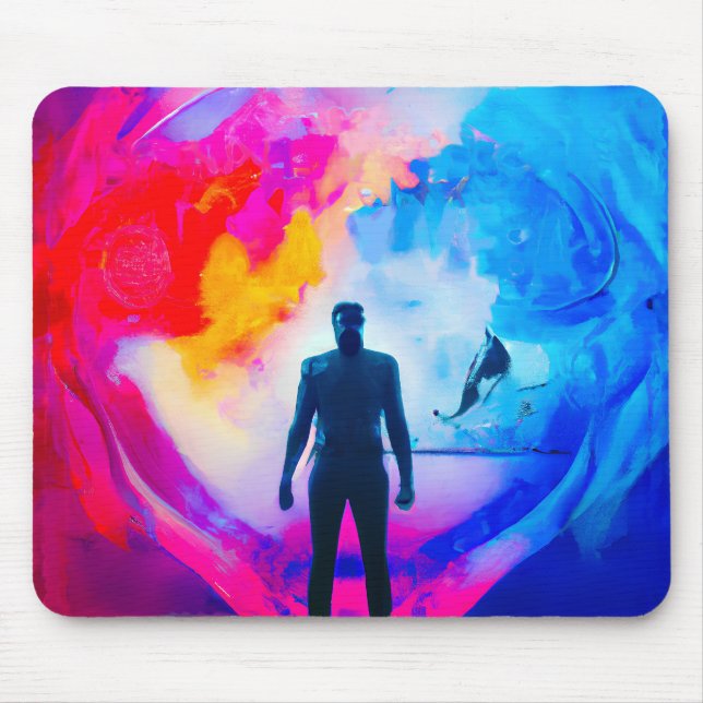 Standing in Colours Mouse Pad (Front)