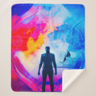 Standing in Colours Sherpa Blanket