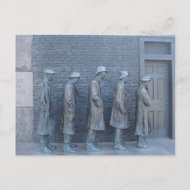 Standing in Line Postcard (Front)