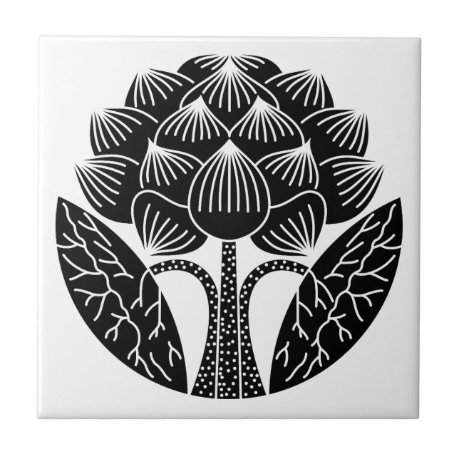 Standing Lotus flower Tile (Front)
