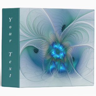 Standing Ovations, Abstract Blue Fractal Art Text Binder