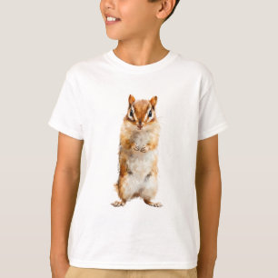 Standing Painted Chipmunk Illustration Kids T-Shirt