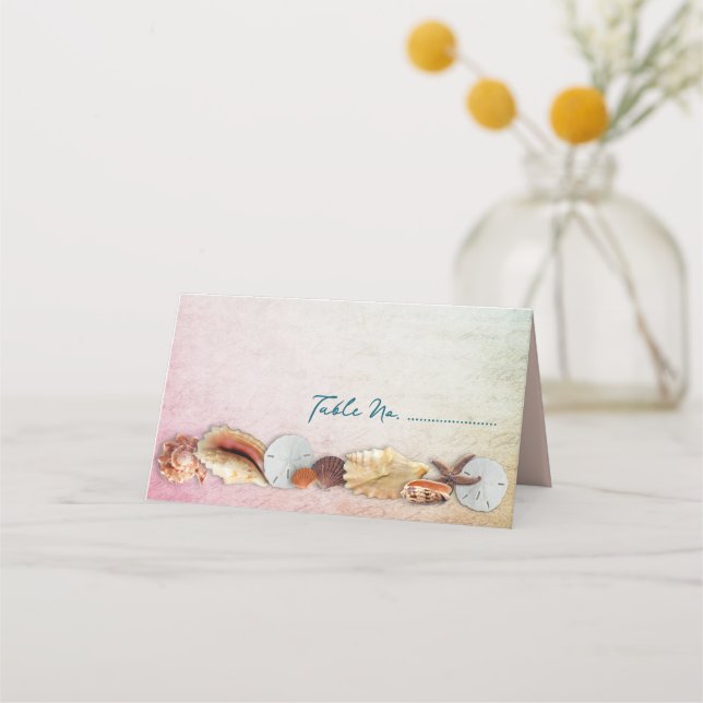 Standing Place / Escort Cards Living Seas (Front)