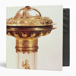 Standing salt, rock crystal with silver gilt binder