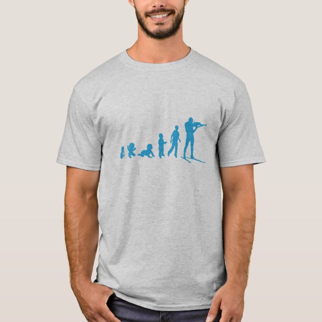 standing shooting biathlon evolution T-Shirt (Front)