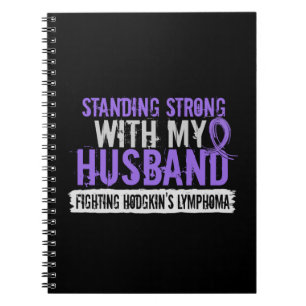 Standing Strong Husband Hodgkins Lymphoma Notebook