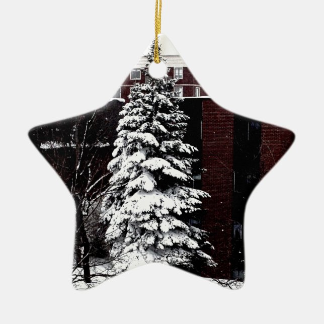 Standing Tall Ceramic Ornament (Front)