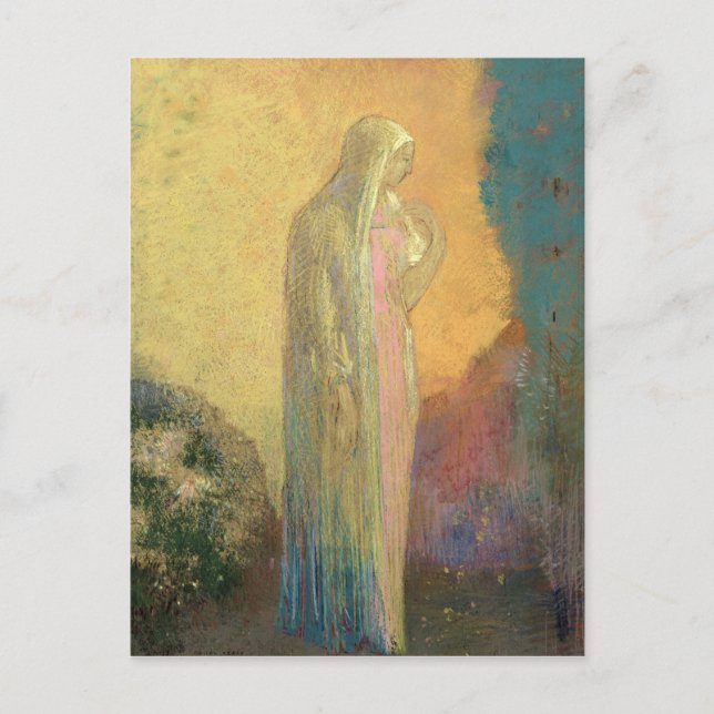 Standing Veiled Woman Postcard (Front)