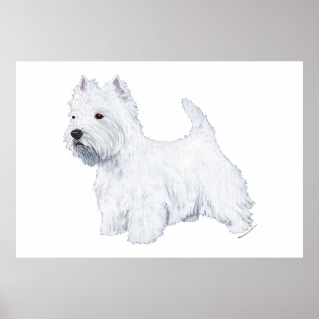 Standing Westie Poster (Front)