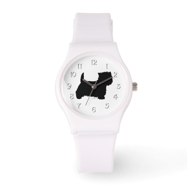 Standing Westie Silhouette Watch (Front)