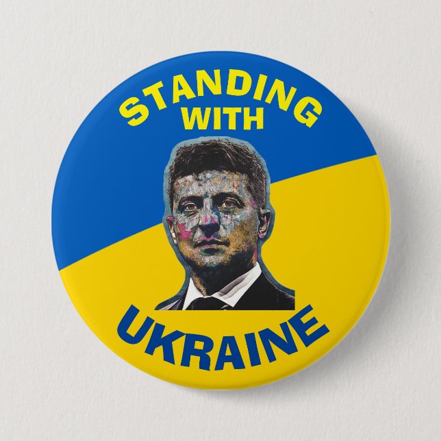 STANDING WITH UKRAINE Buttons (Front)
