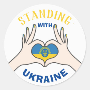 STANDING WITH UKRAINE Stickers