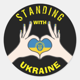 STANDING WITH UKRAINE Stickers