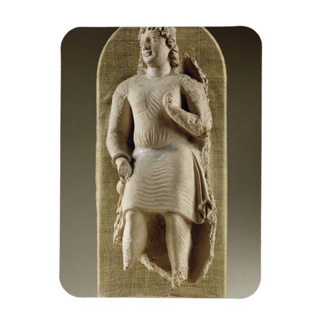 Standing youth or Maitreya, Gandhara (stucco) Magnet (Vertical)