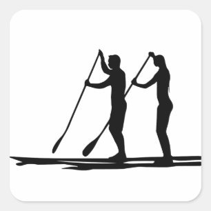 Standup paddle square sticker