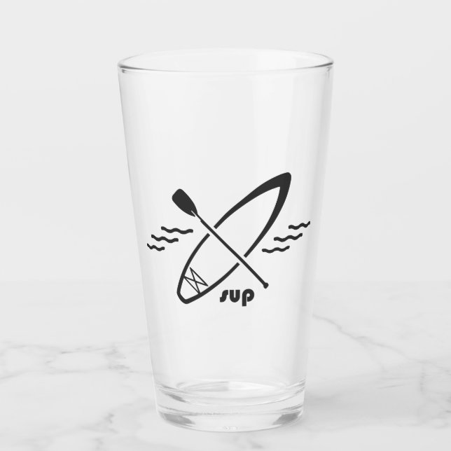 Standup Paddleboarding Glass (Front)
