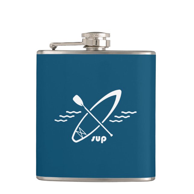 Standup Paddleboarding Hip Flask (Front)