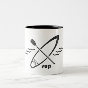 Standup Paddleboarding Two-Tone Coffee Mug