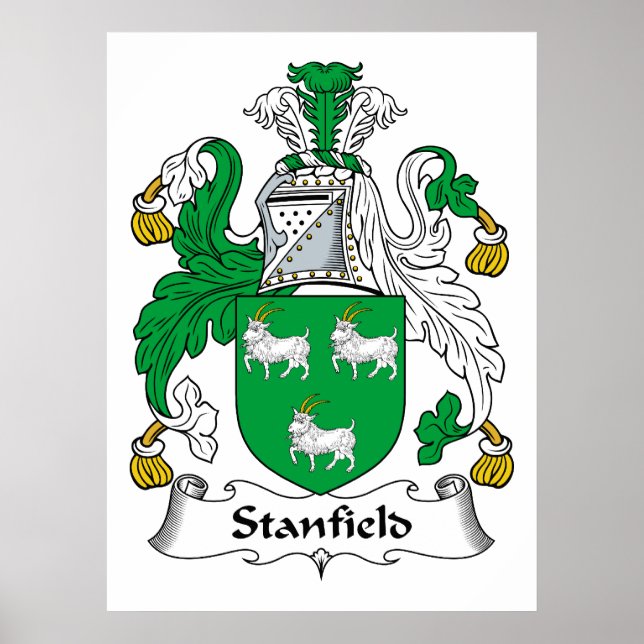 Stanfield Family Crest Poster (Front)