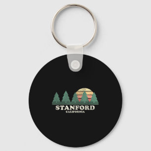Stanford Ca Vintage Throwback Tee Retro 70s Design Keychain