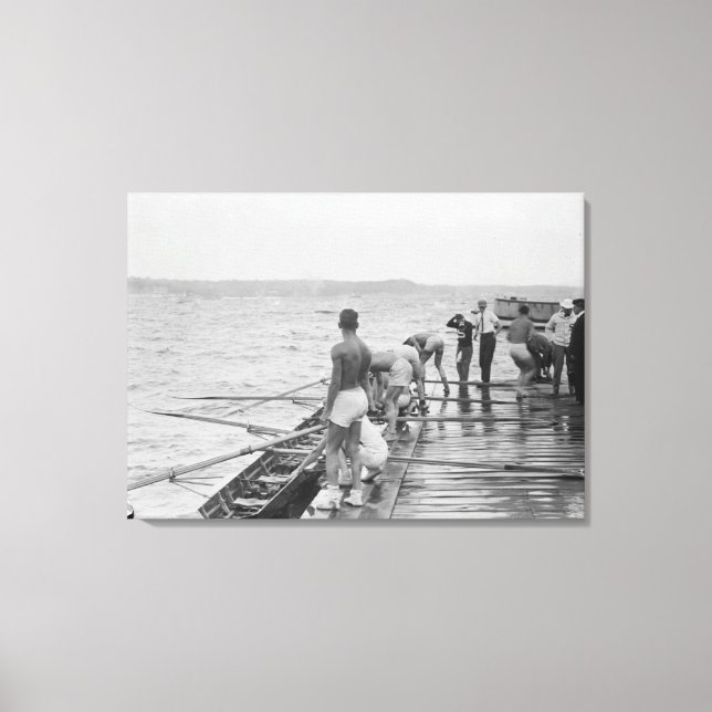 Stanford Rowing Crew Team Photograph Canvas Print (Front)