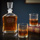 Stanford Whiskey Rocks Verre Set Avec Décanteur