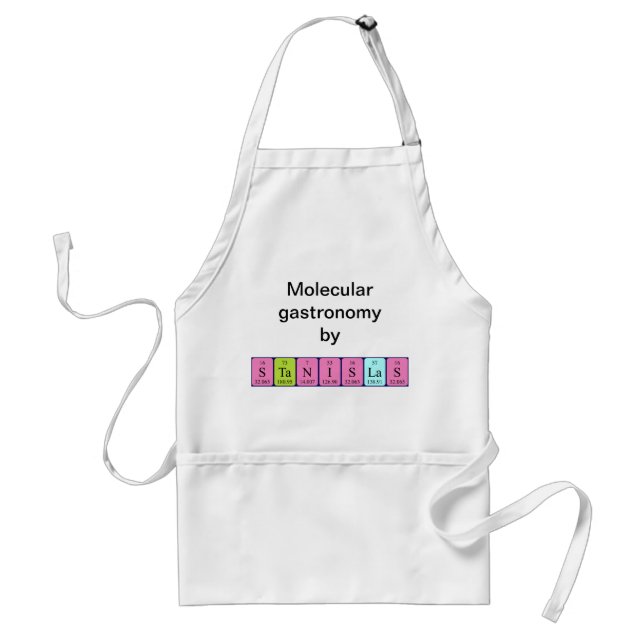 Stanislas periodic table name apron (Front)