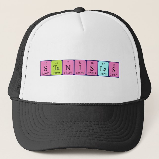 Stanislas periodic table name hat (Front)