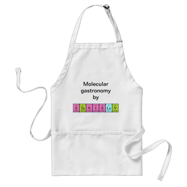 Stanislav periodic table name apron (Front)